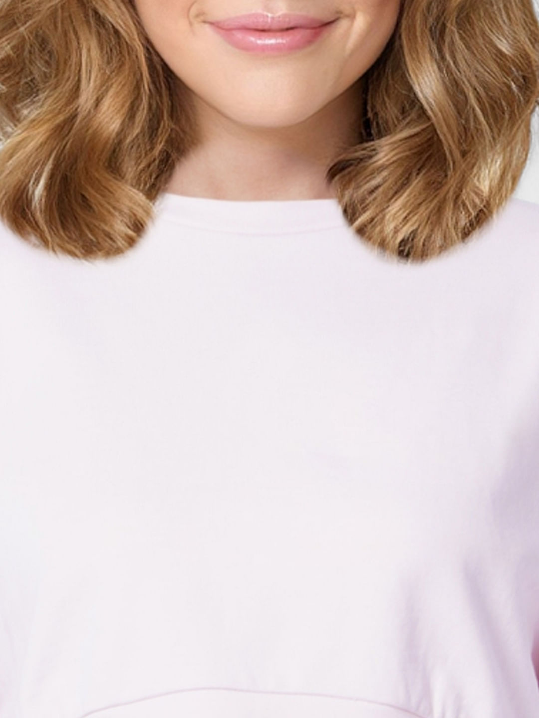 Pink Cropped Sweatshirt