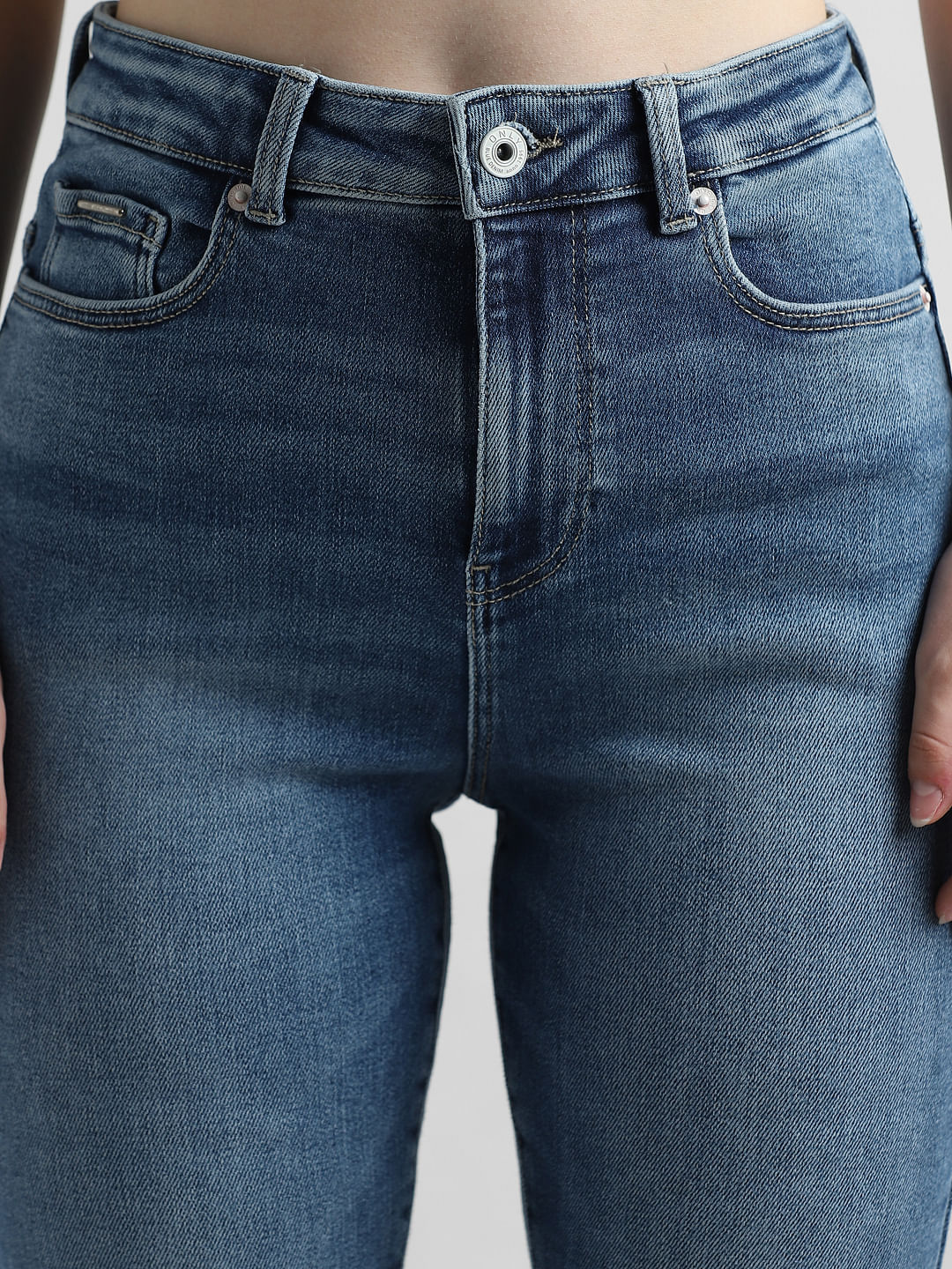 Blue High Rise Skinny Jeans