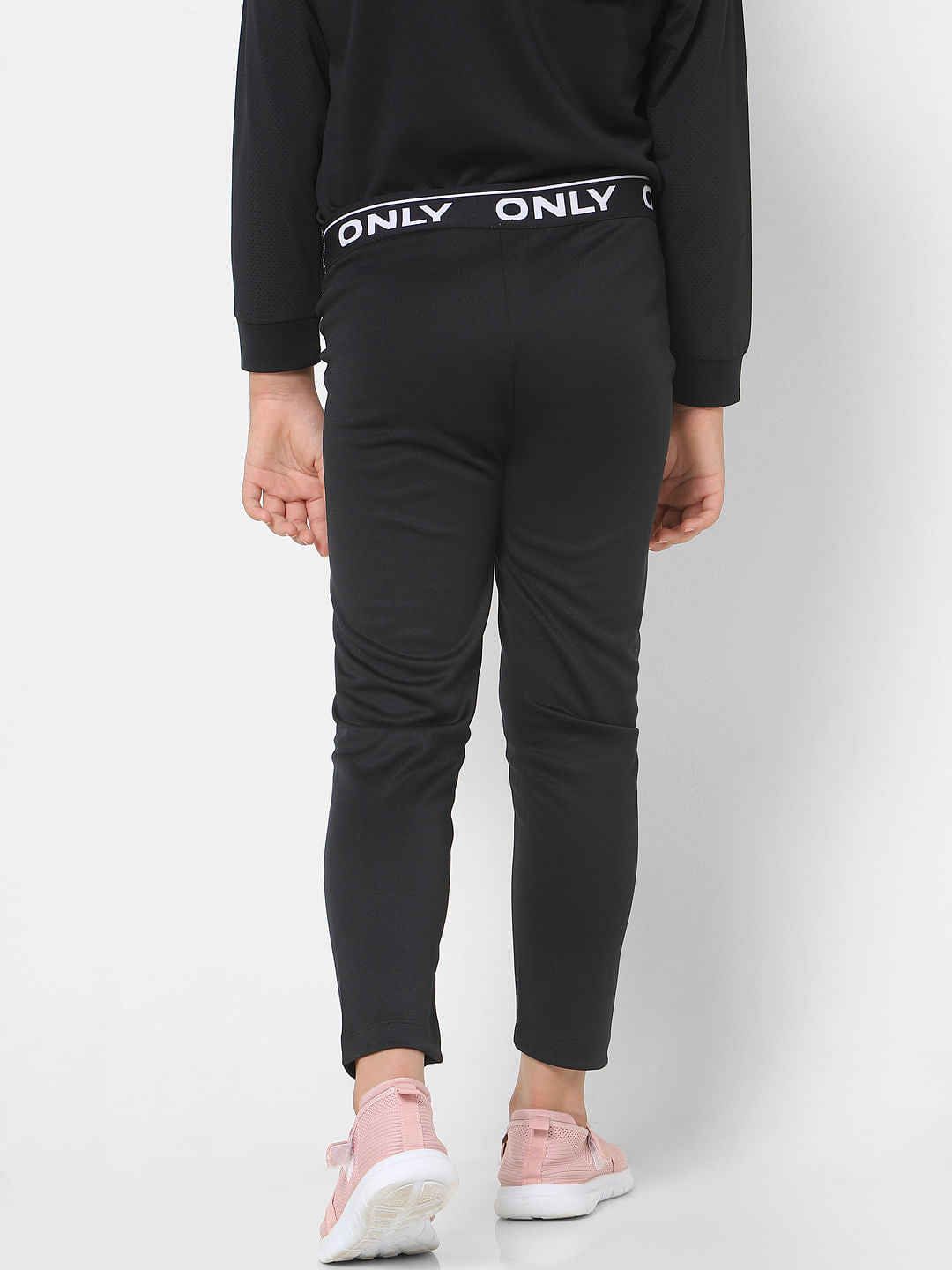 Black Mid Rise C-Ord Pants