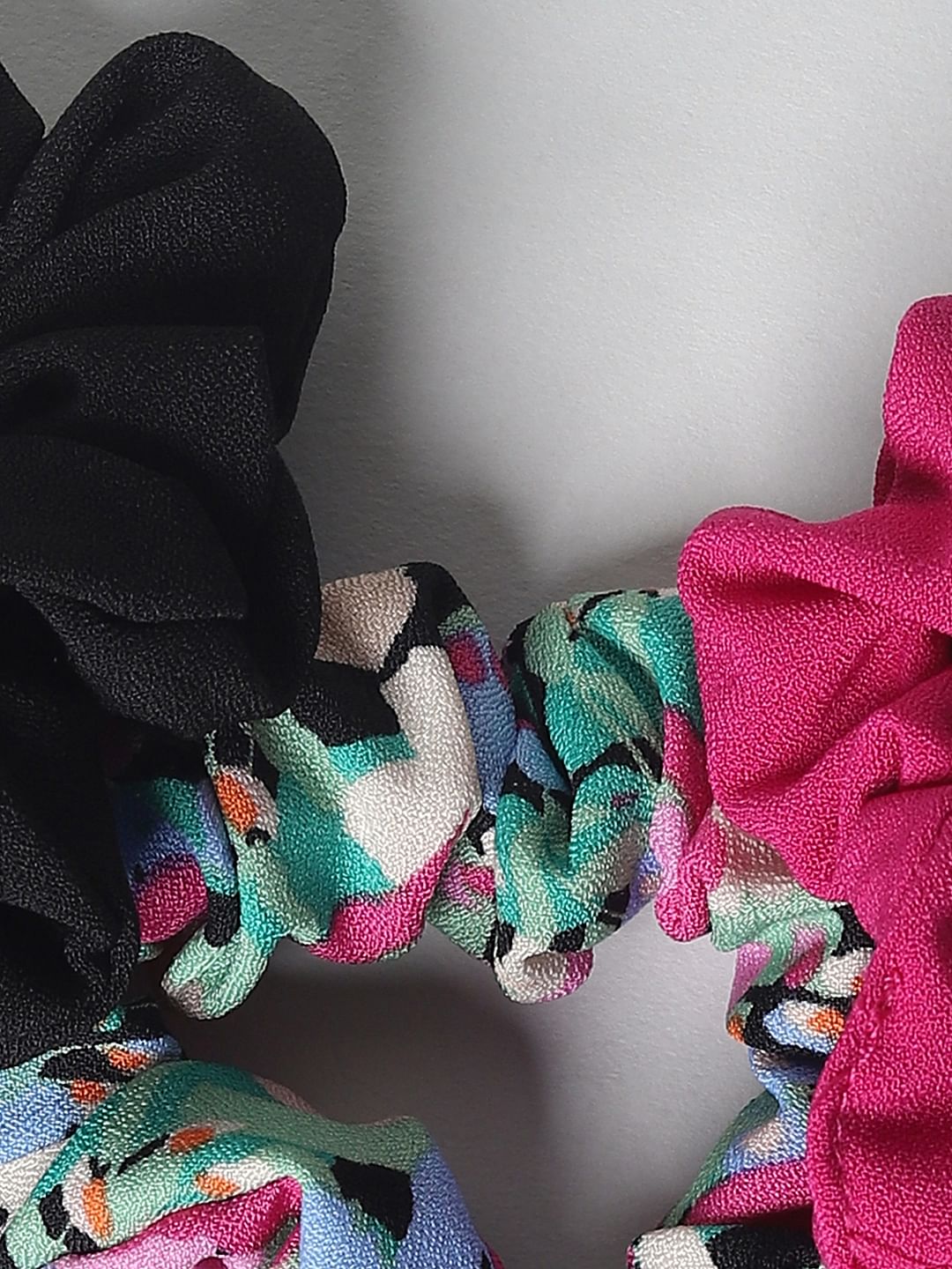 Girls Pack Of 3 Hair Scrunchies