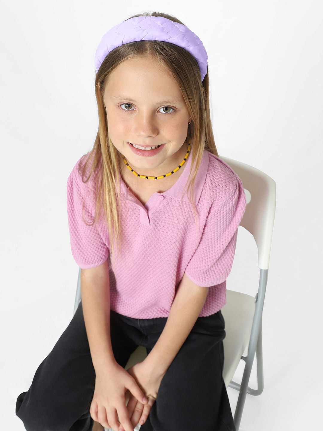 Girls Purple Hairband & Scrunchie Set