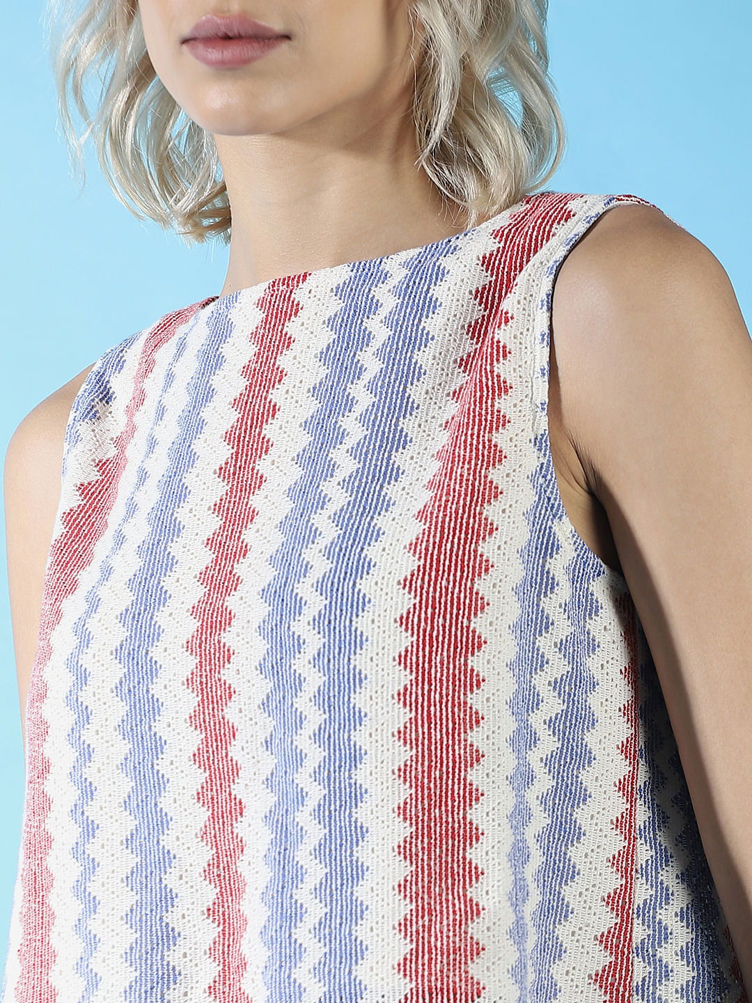 Off-White Embroidered Co-Ord Set Top