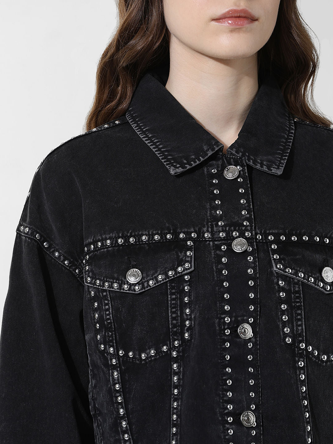 Black Embellished Co-Ord Set Jacket