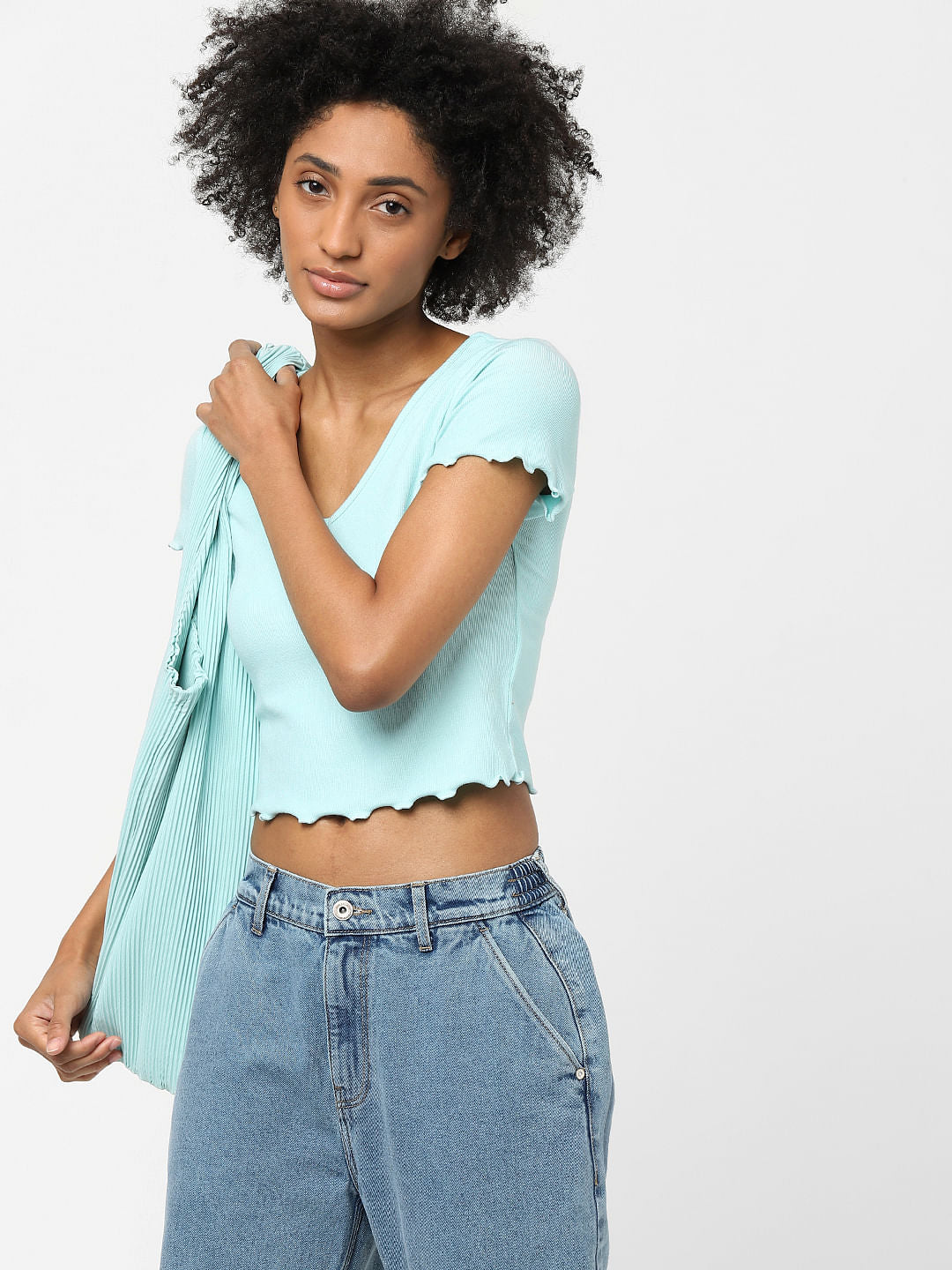 Green Cropped T-Shirt