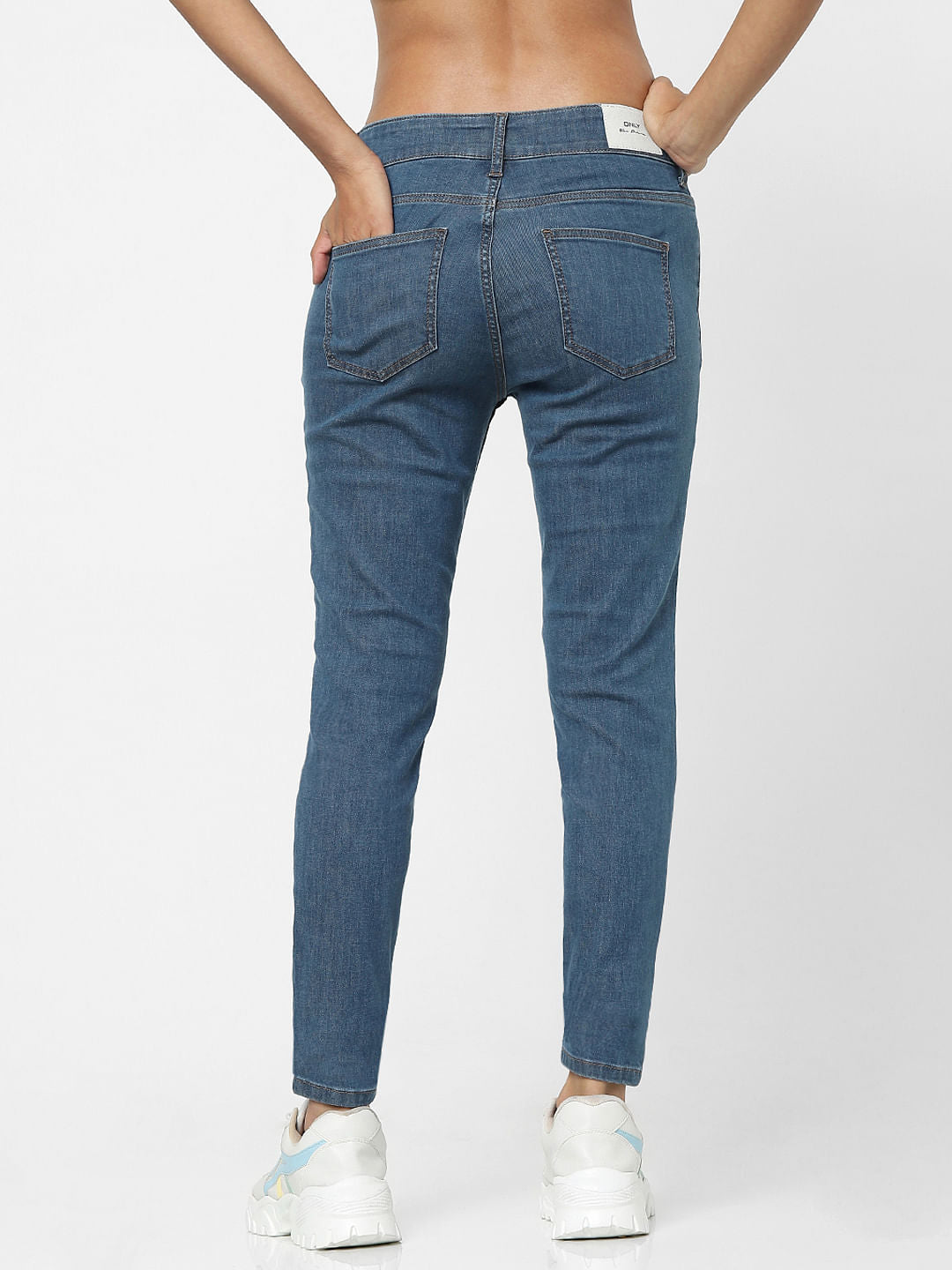 Light Blue High Waist Skinny Jeans