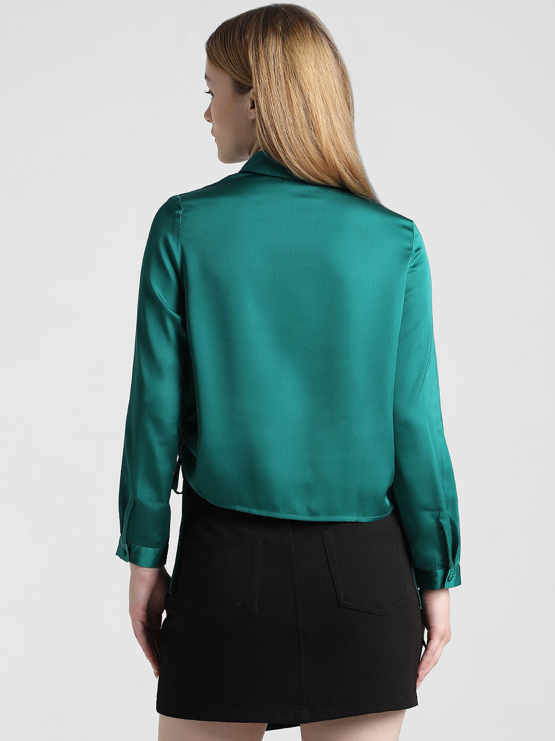 Green Satin Shirt