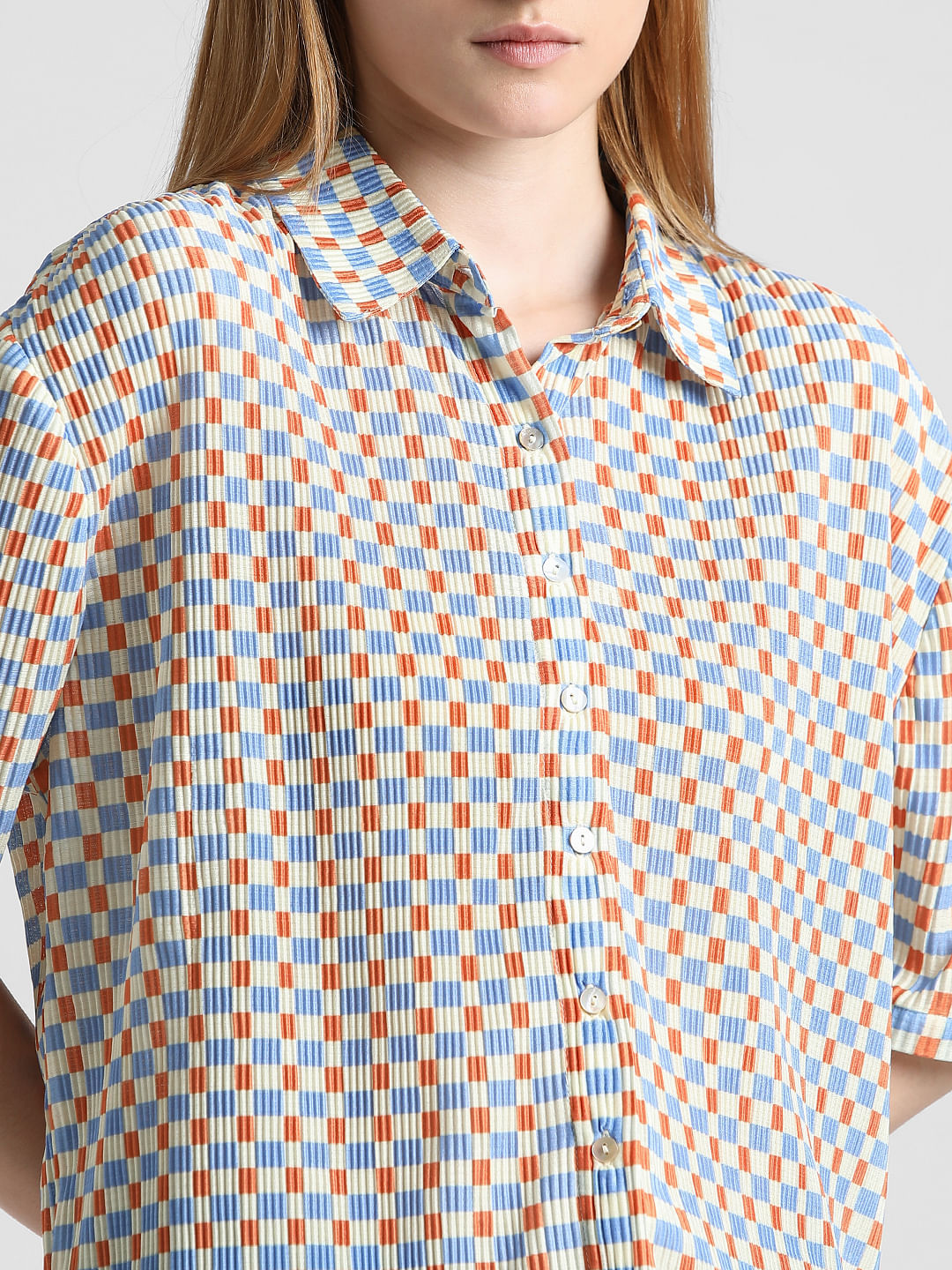 Beige Printed Jersey Shirt