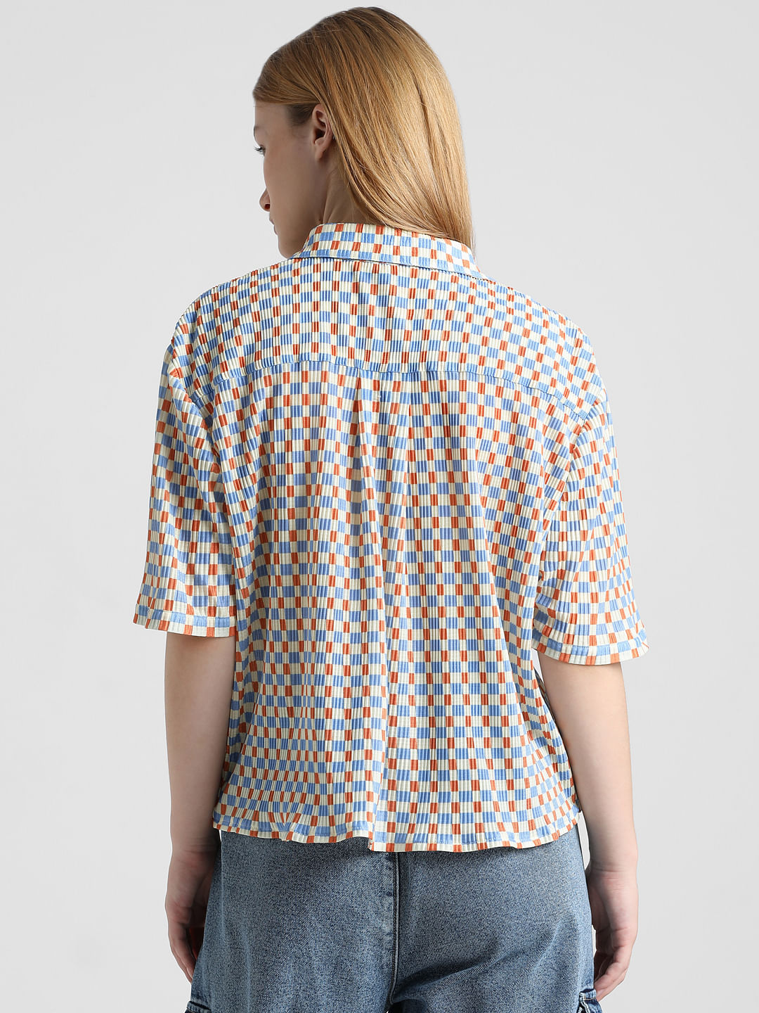 Beige Printed Jersey Shirt