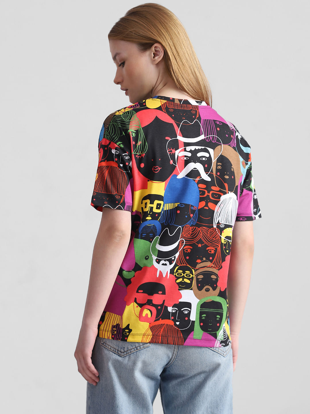 Black Graphic Print T-Shirt