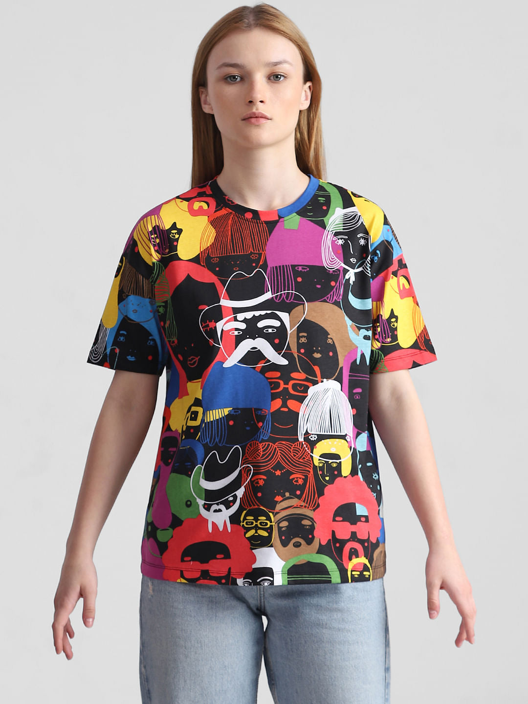 Black Graphic Print T-Shirt