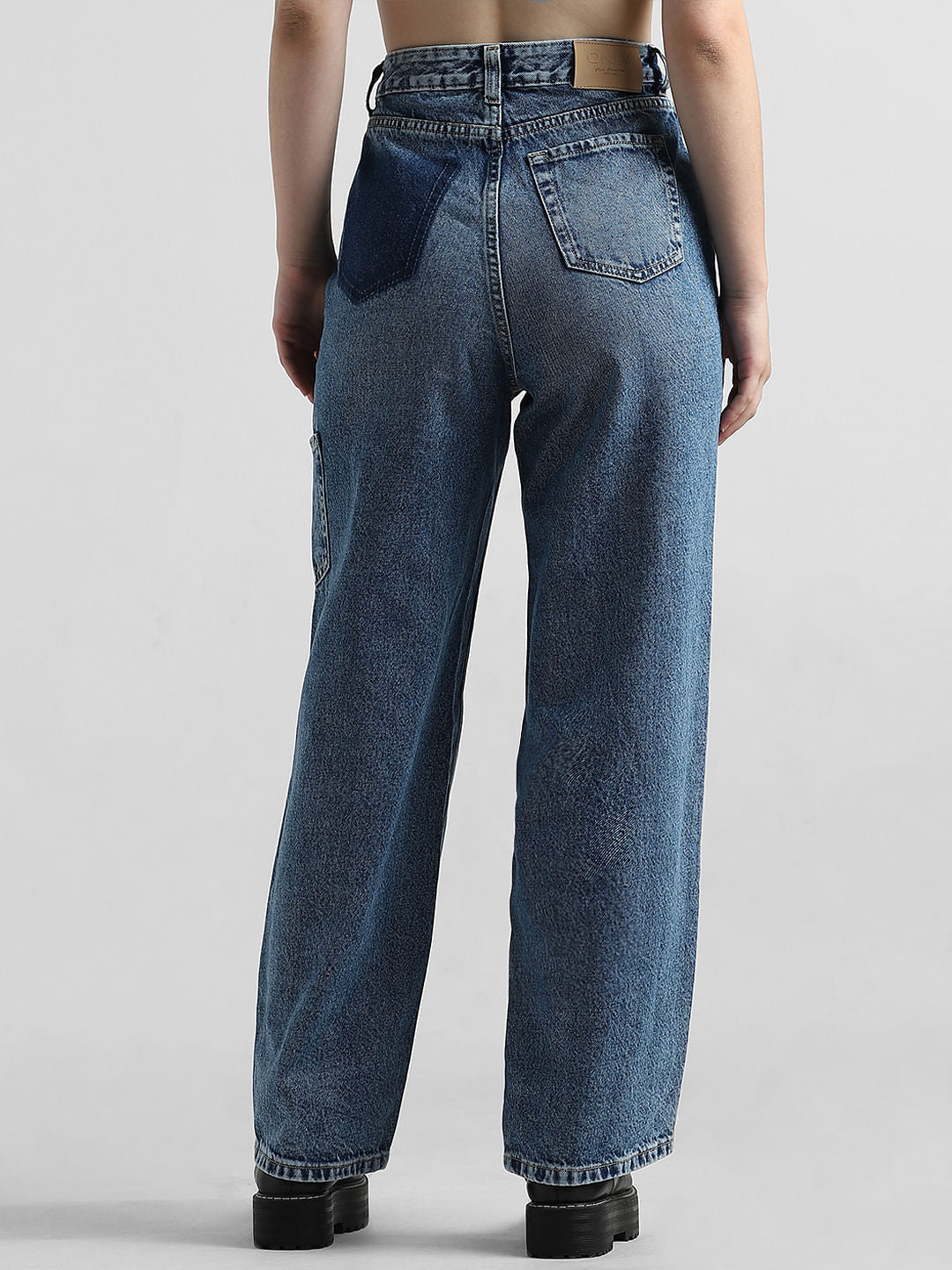 Blue High Rise Carpenter Jeans