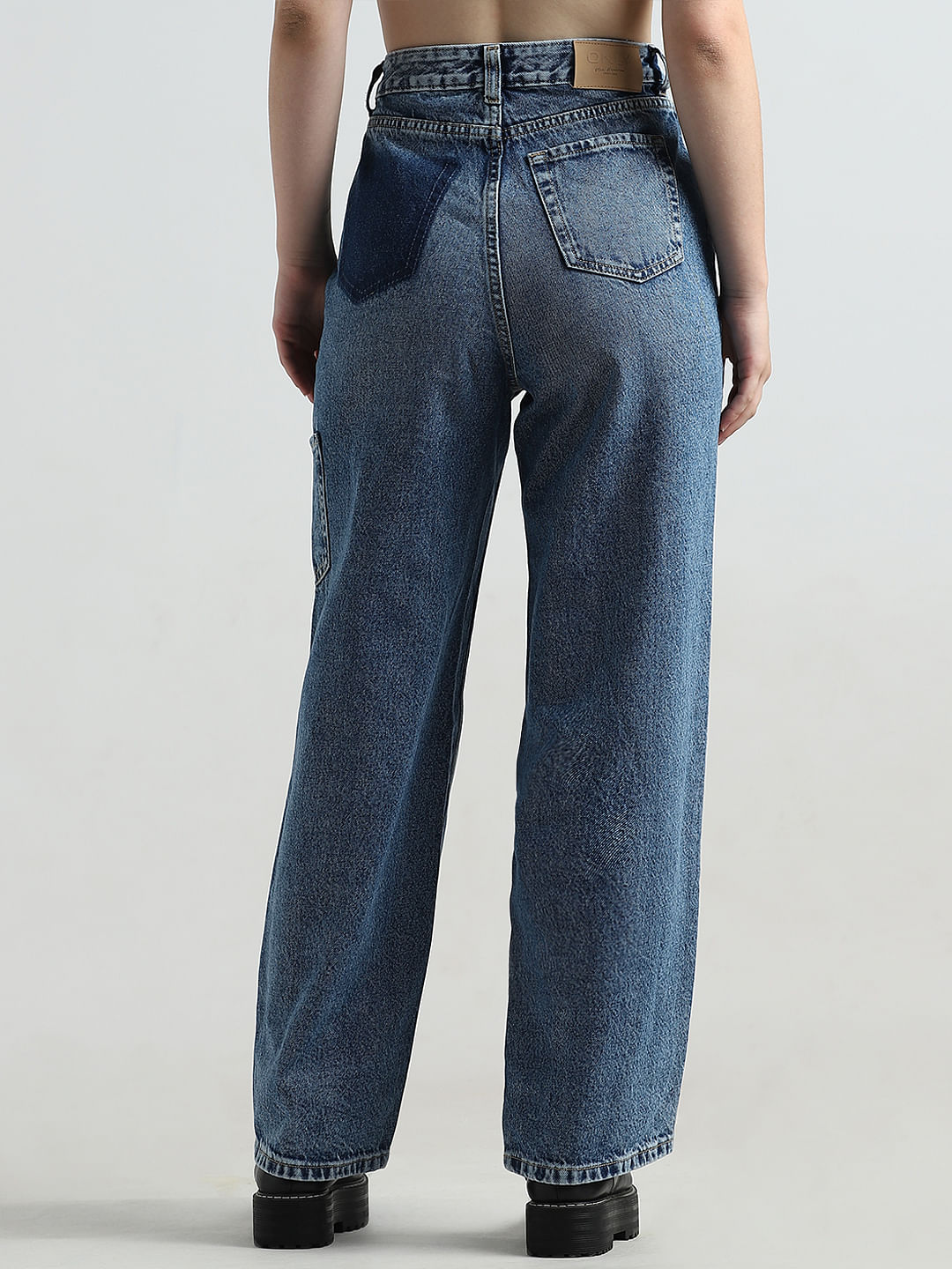 Blue High Rise Carpenter Jeans