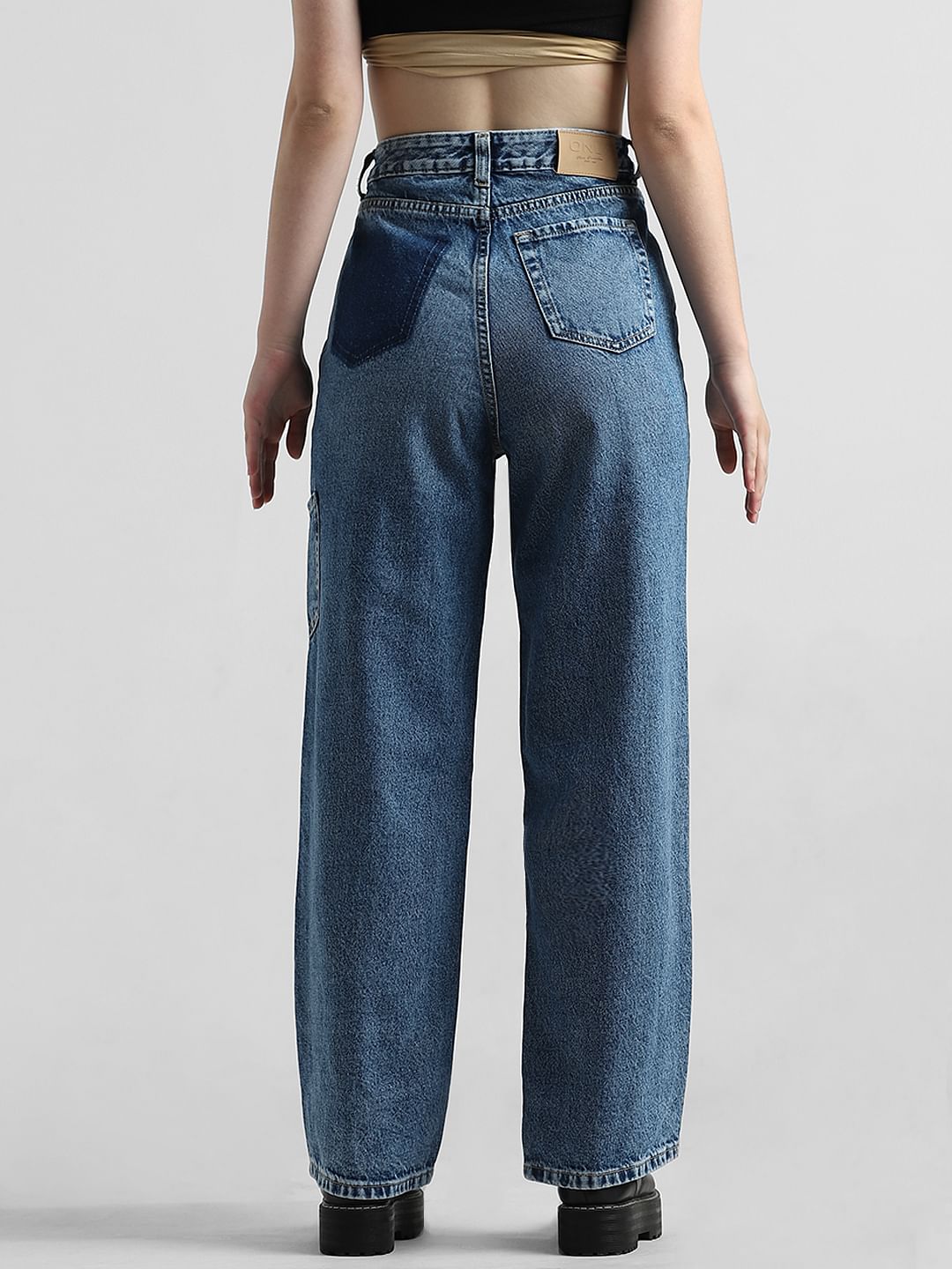 Blue High Rise Carpenter Jeans