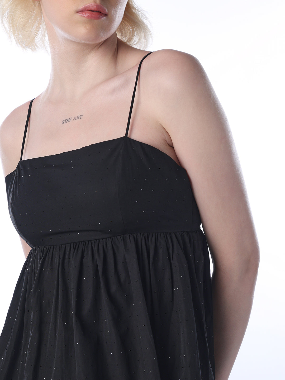 Rhinestone Detail Strappy Top