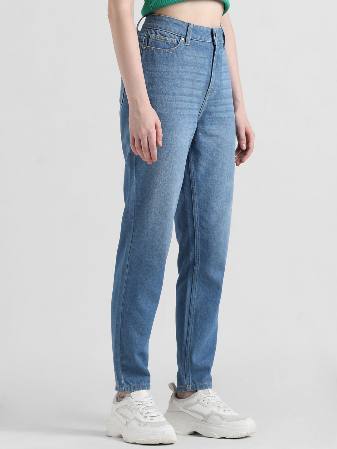 Light Blue High Rise Emily Straight Fit Jeans