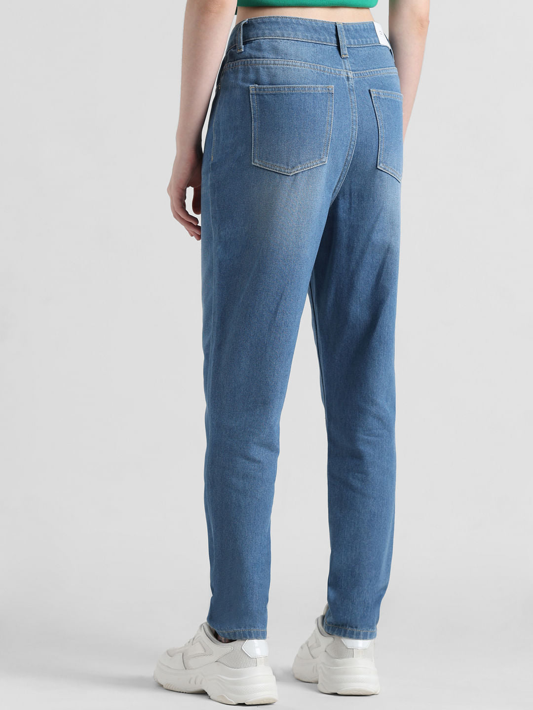 Light Blue High Rise Emily Straight Fit Jeans