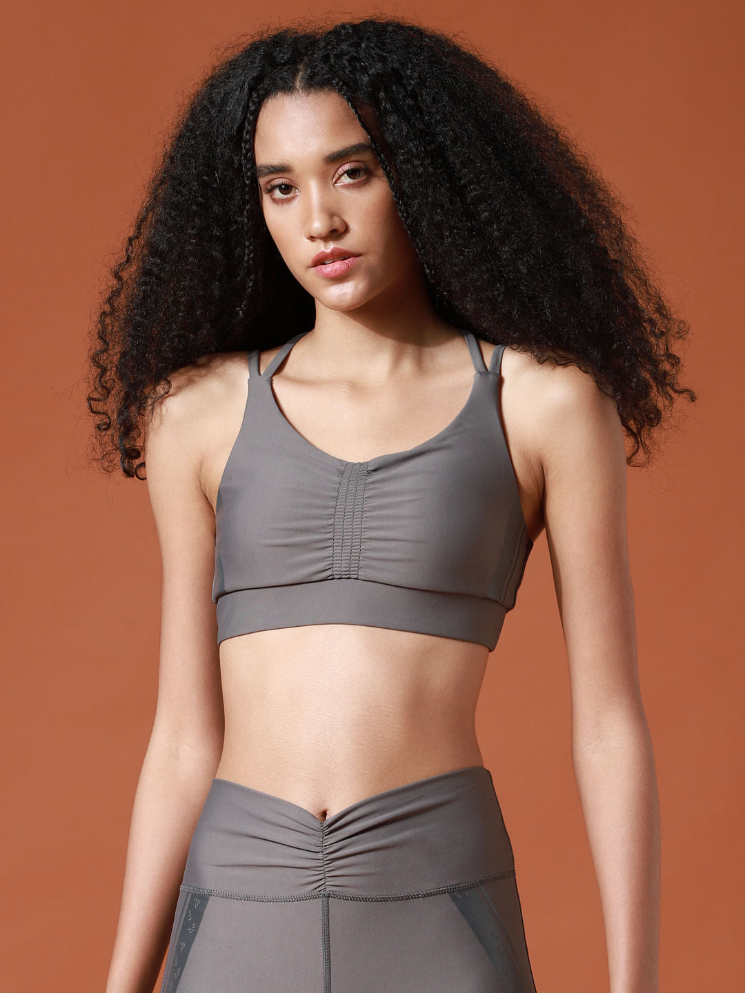 Dark Grey Co-Ord Sports Bra