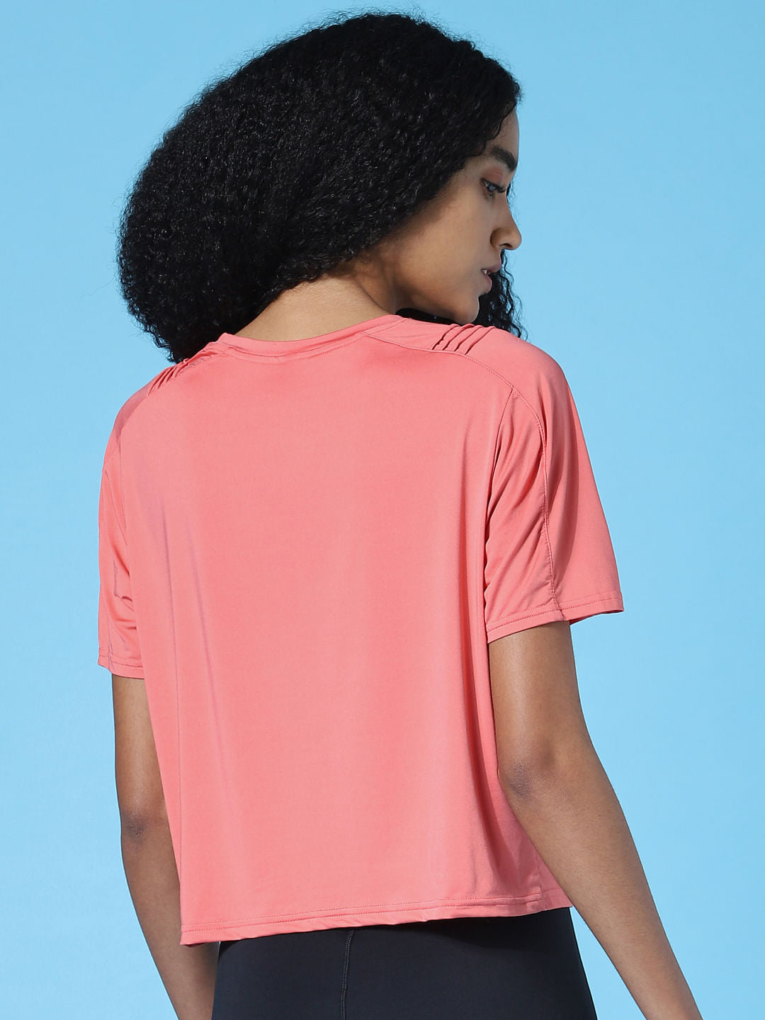 Play Coral Cropped Training T-Shirt