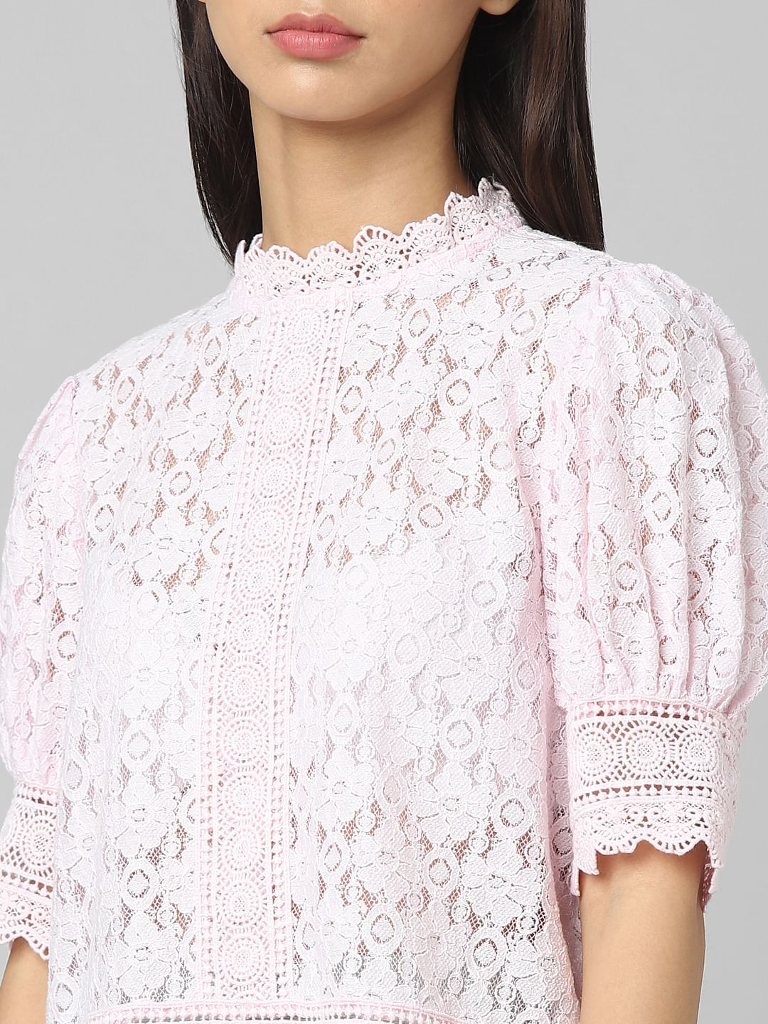 Lilac Lace Top
