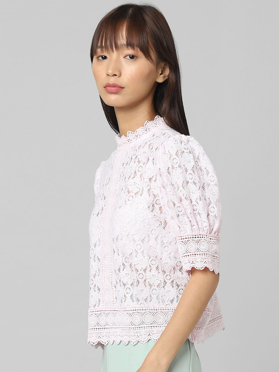 Lilac Lace Top