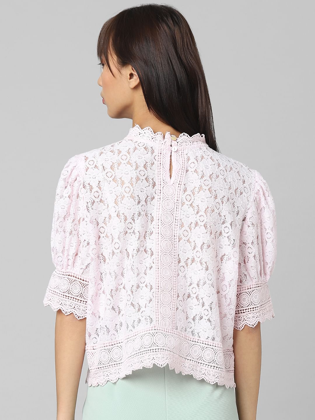 Lilac Lace Top