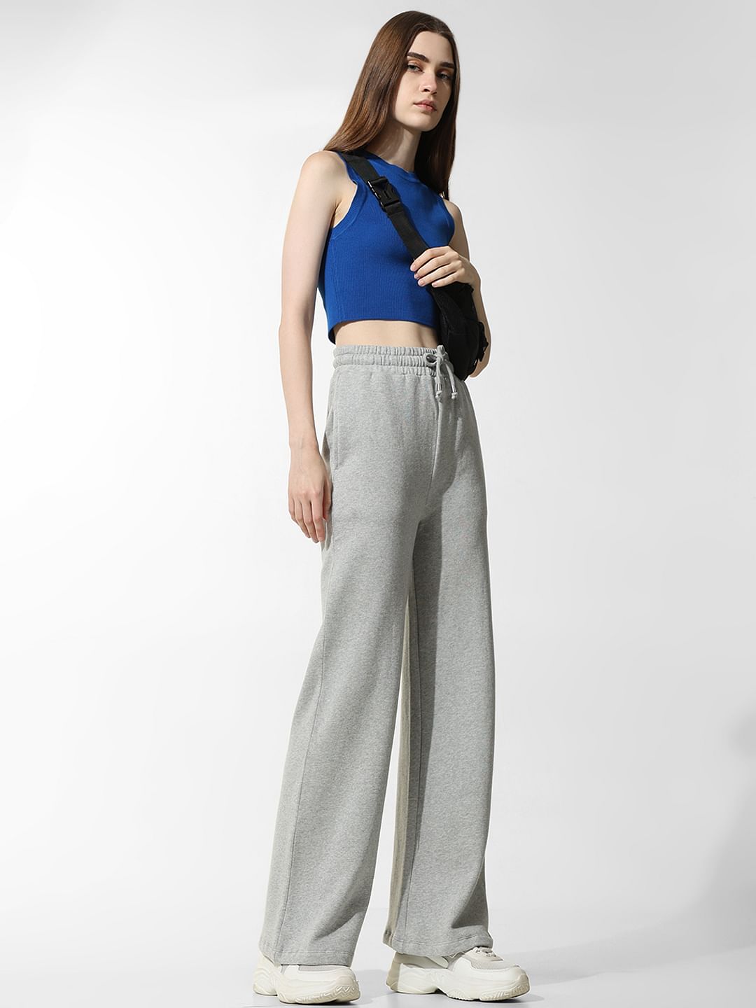 Grey Flared Co-Ord Sweatpants