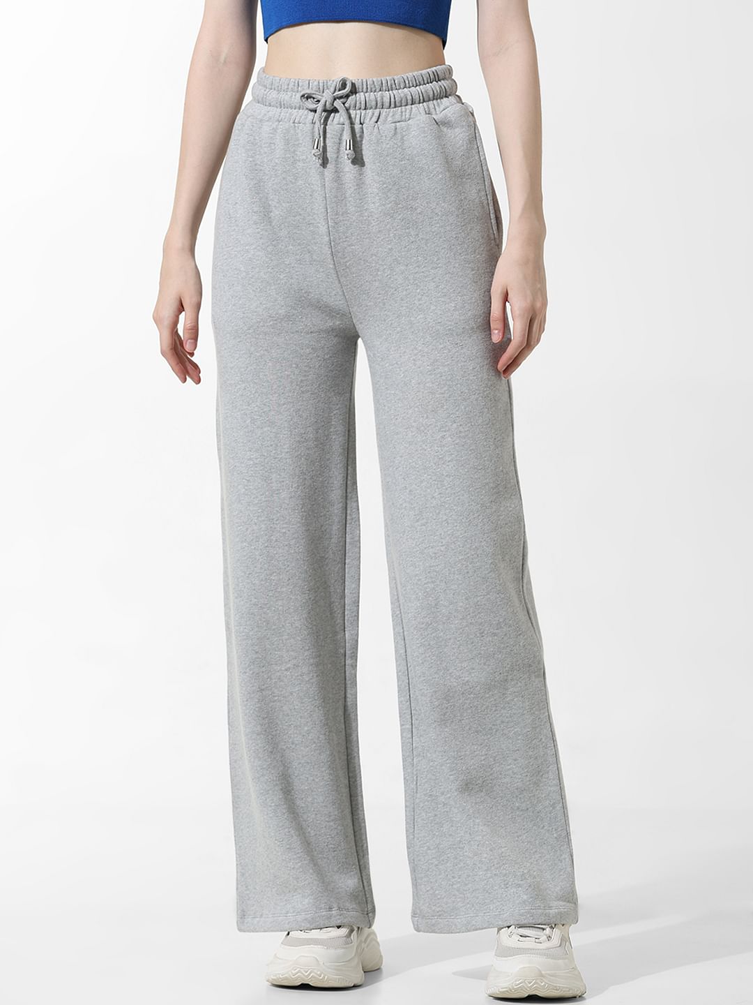 Grey Flared Co-Ord Sweatpants