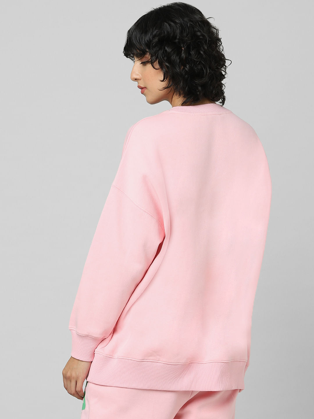 Pink Co-Ord Oversized Sweatshirt