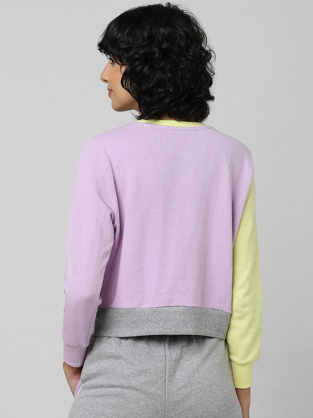 Grey Colourblocked Co-Ord Sweatshirt