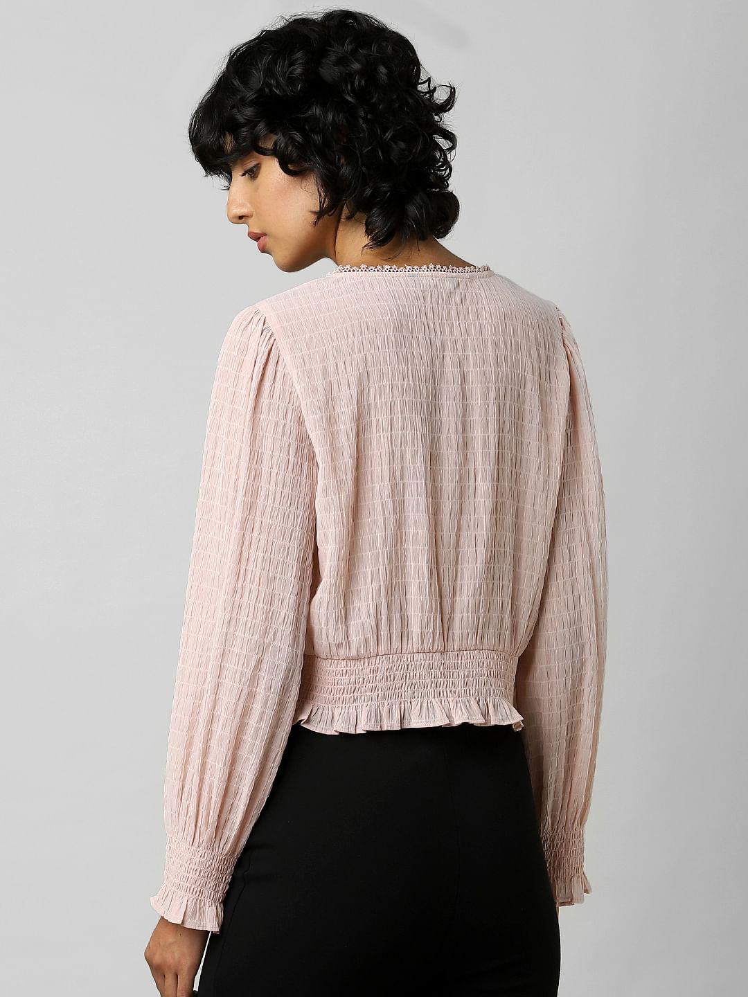 Pink Textured Top