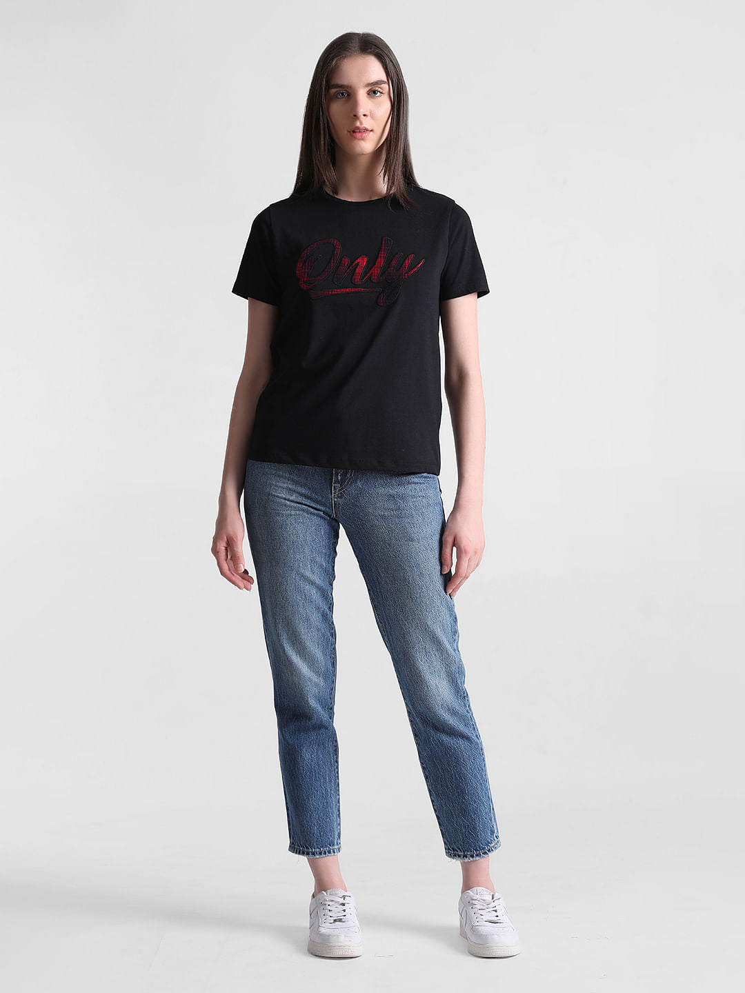 Black Logo Print T-Shirt