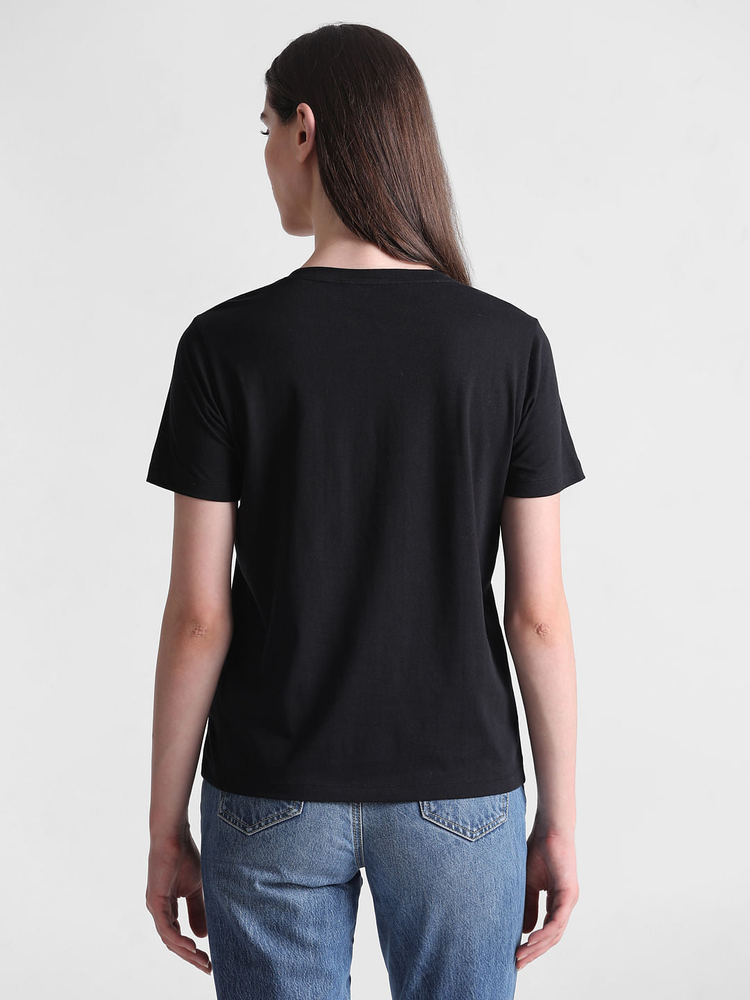 Black Logo Print T-Shirt