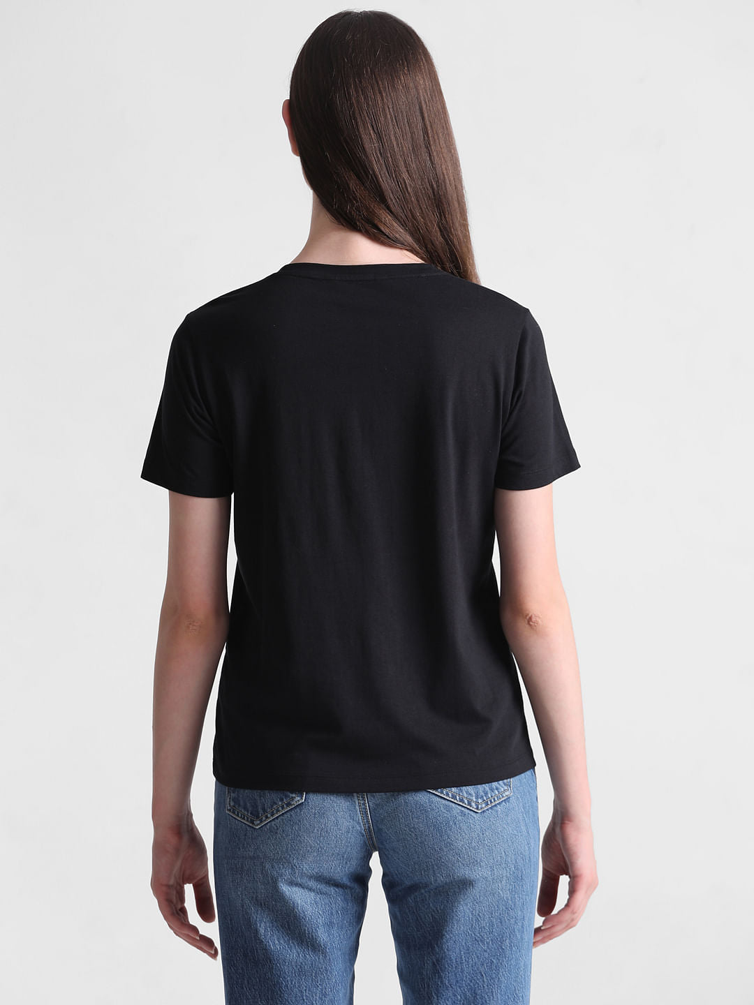 Black Logo Print T-Shirt