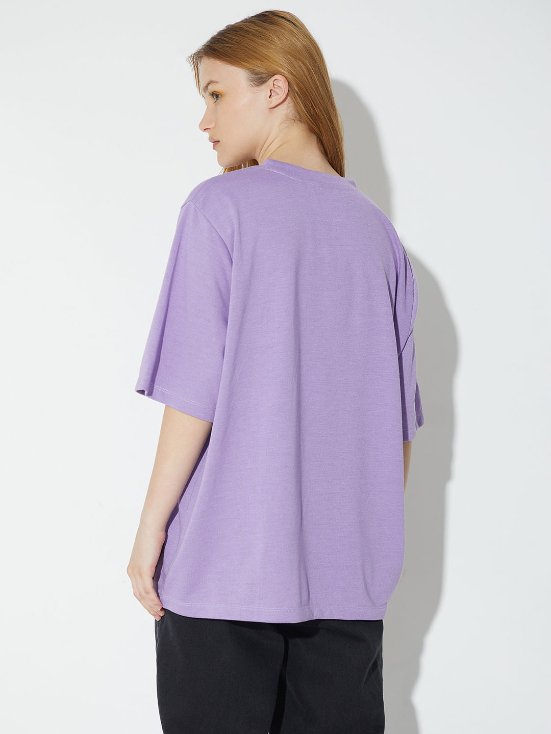 Only X Artverse Purple Graffiti Oversized Unisex T-Shirt