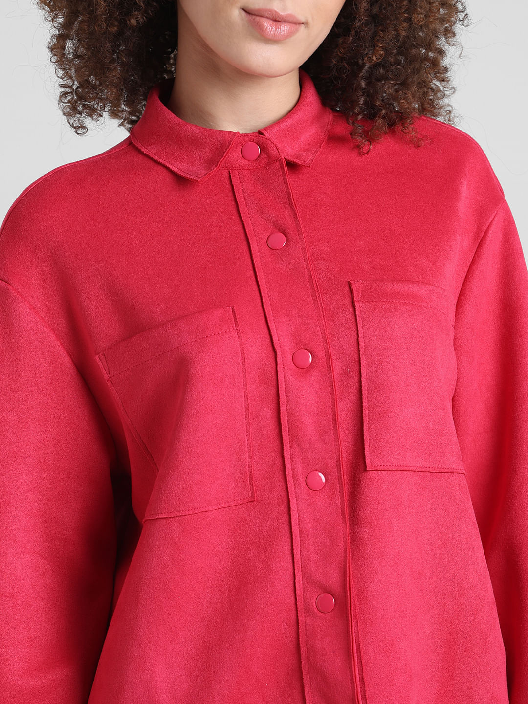 Red Suede Shacket