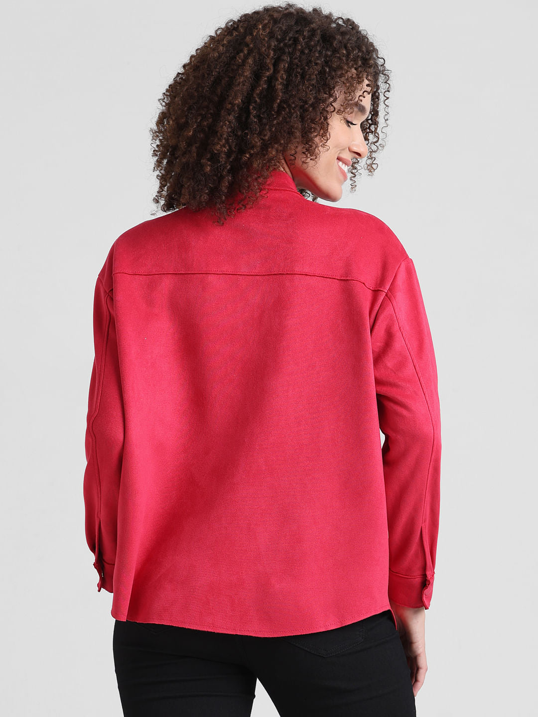 Red Suede Shacket