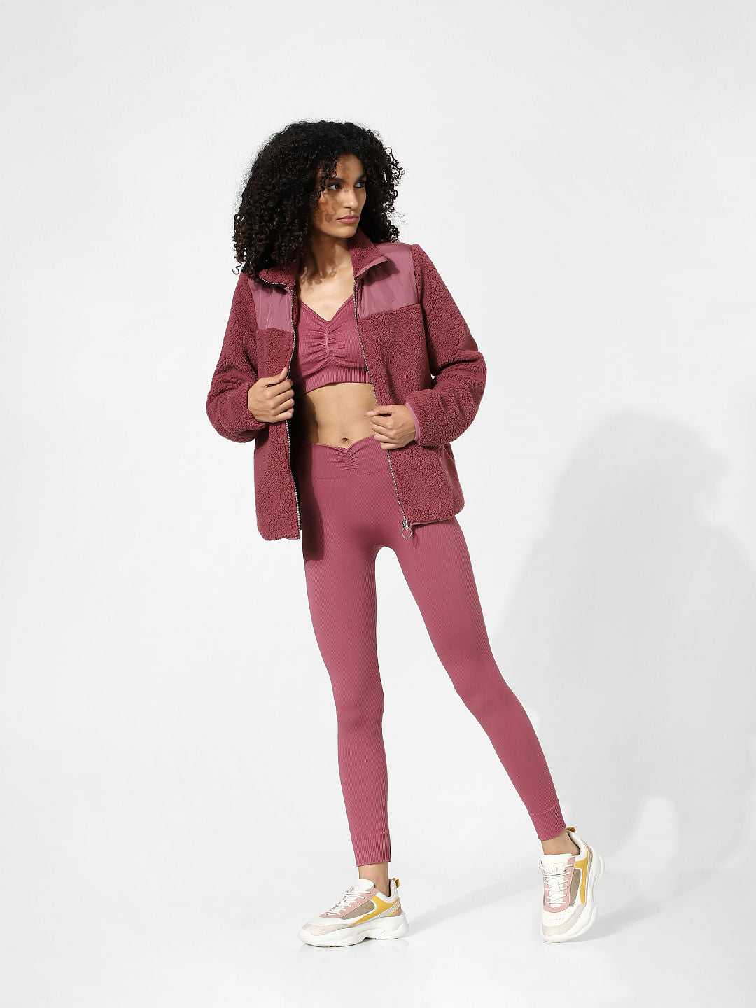 Pink Teddy Sports Jacket