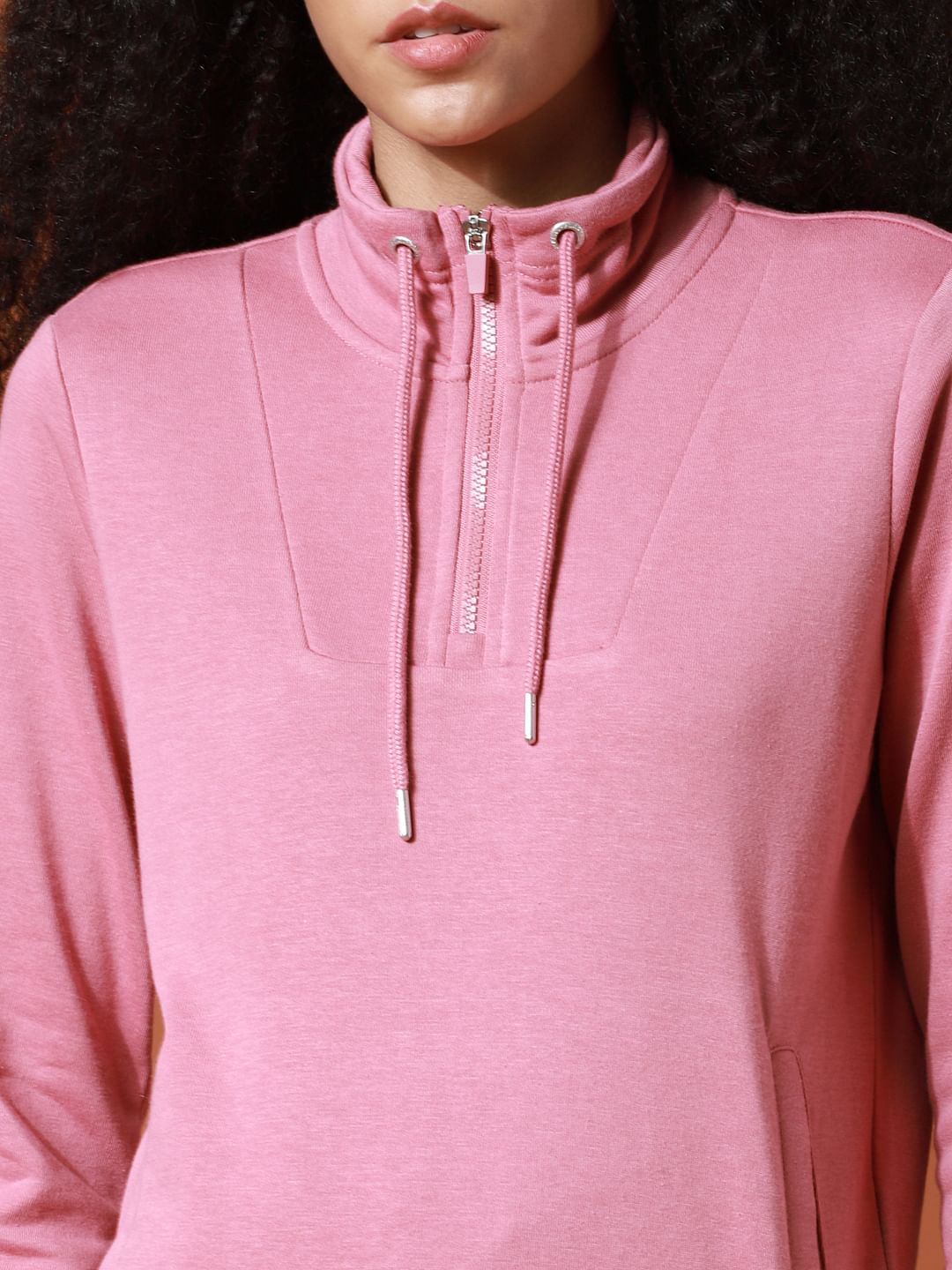Play Pink High Neck Zip Co-Ord Sweatshirt