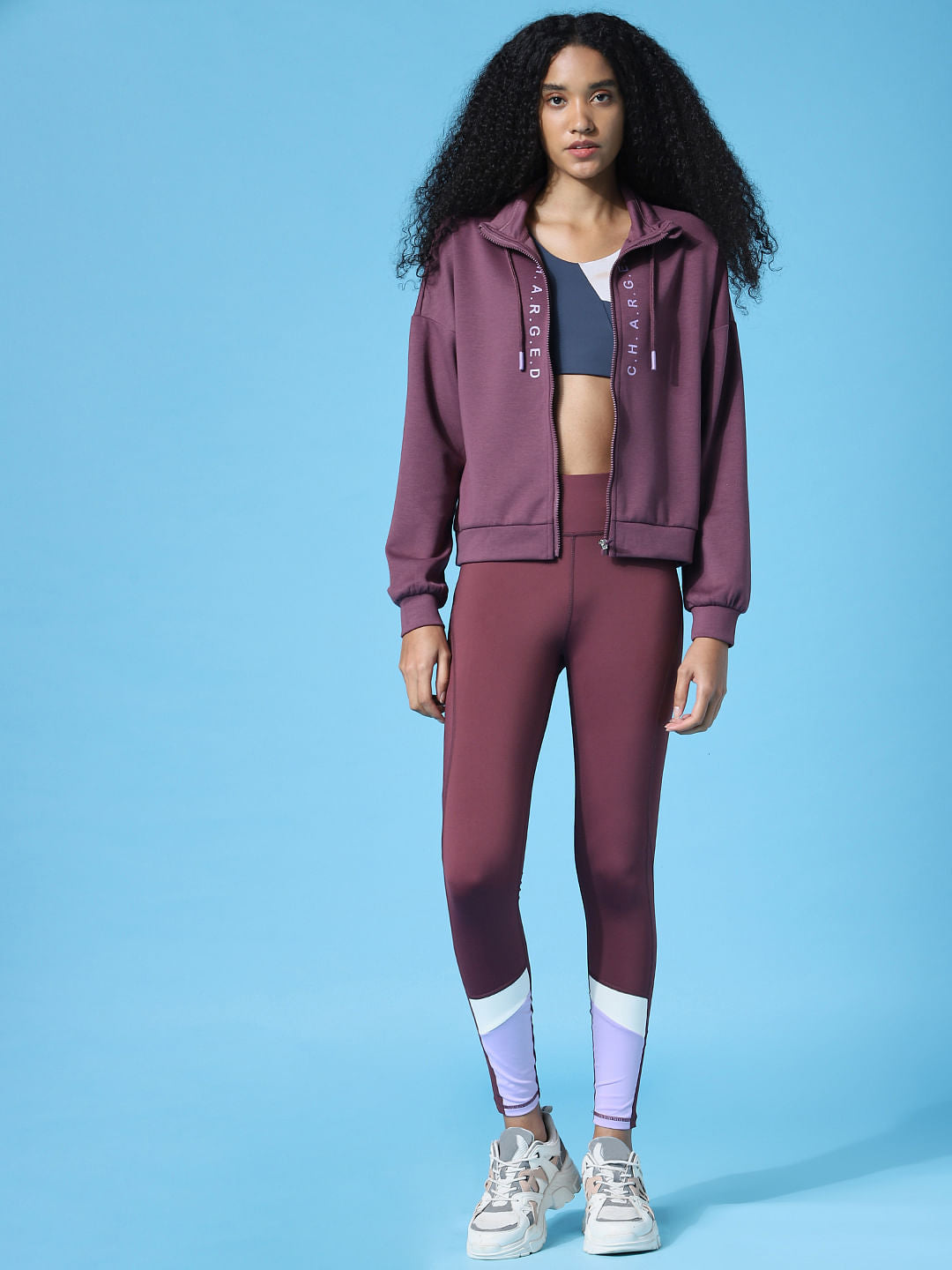 Play Purple High Neck Training Jacket