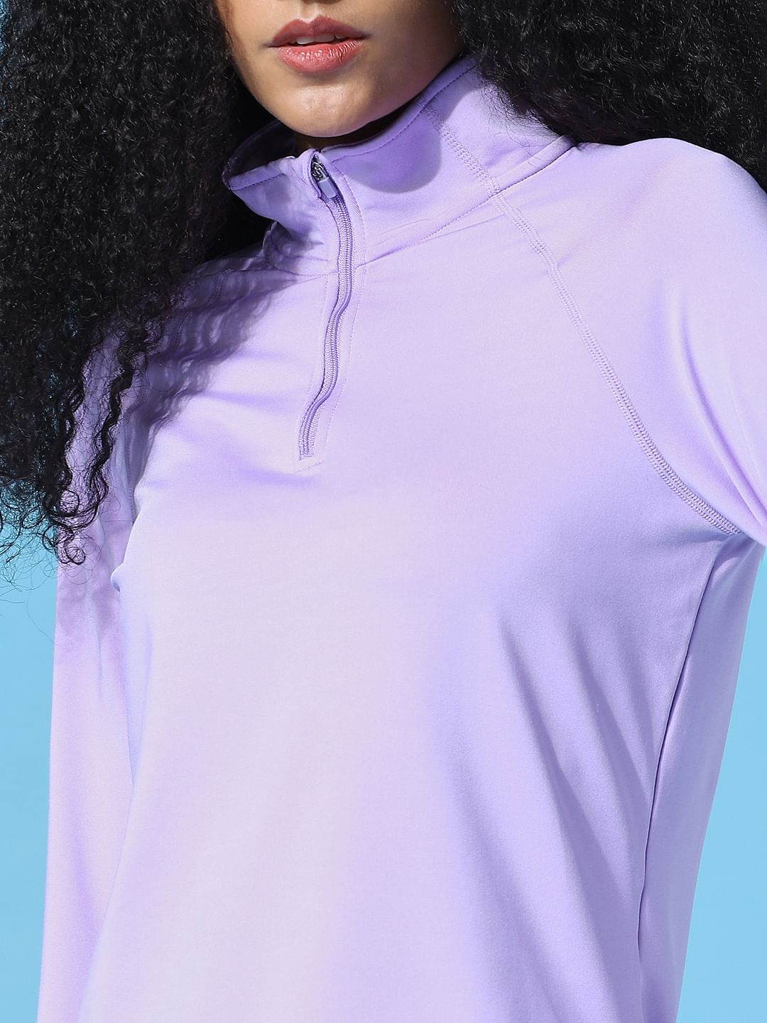 Play Purple High Neck Training Top