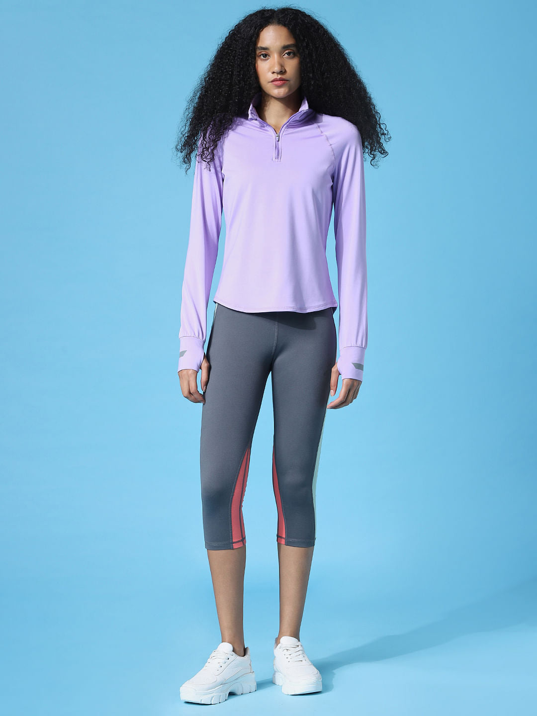 Play Purple High Neck Training Top