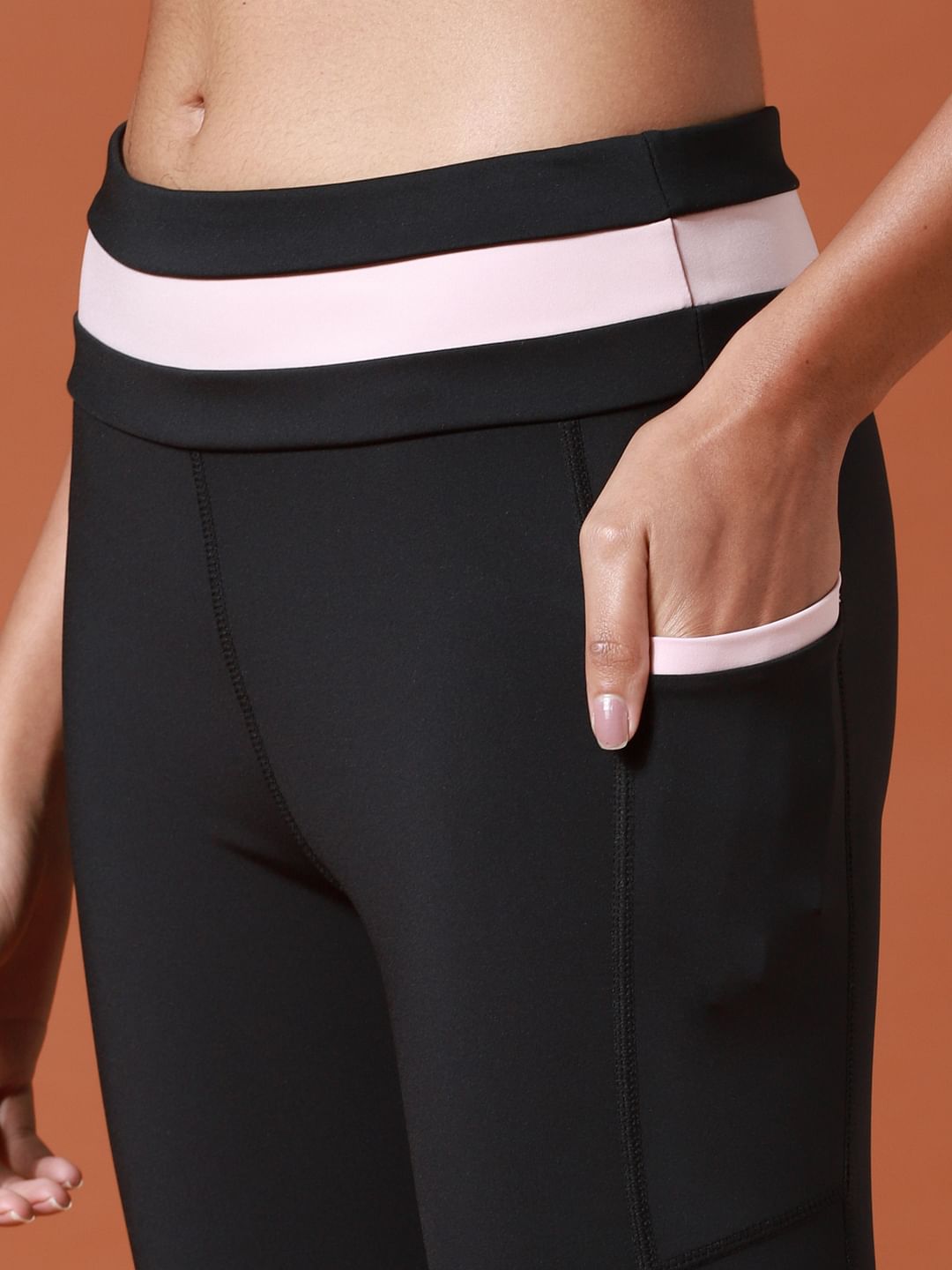 Play Black High Rise Co-Ord Training Tights