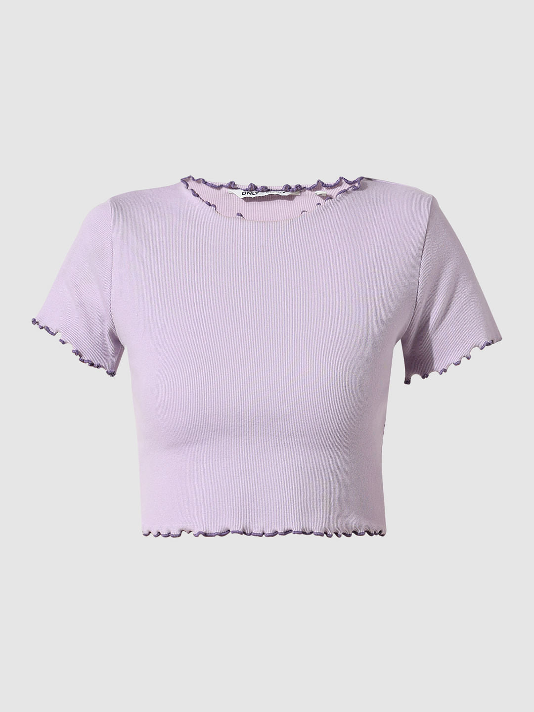 Purple Cropped T-Shirt