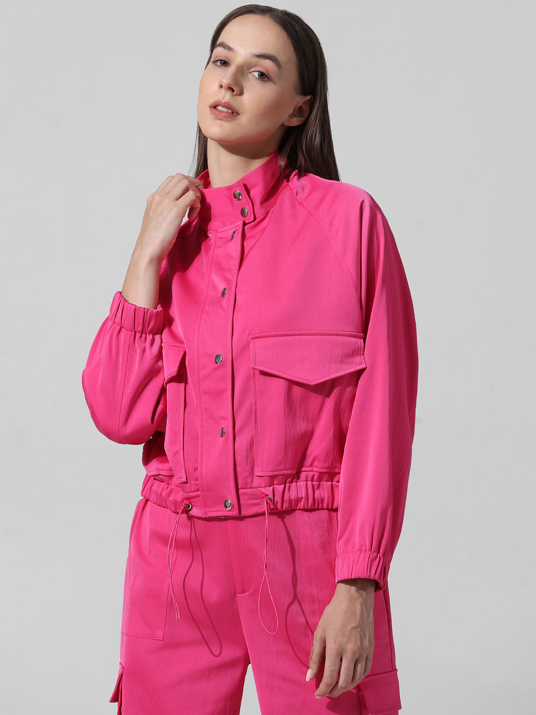 Fuchsia Pink Co-Ord Set Jacket