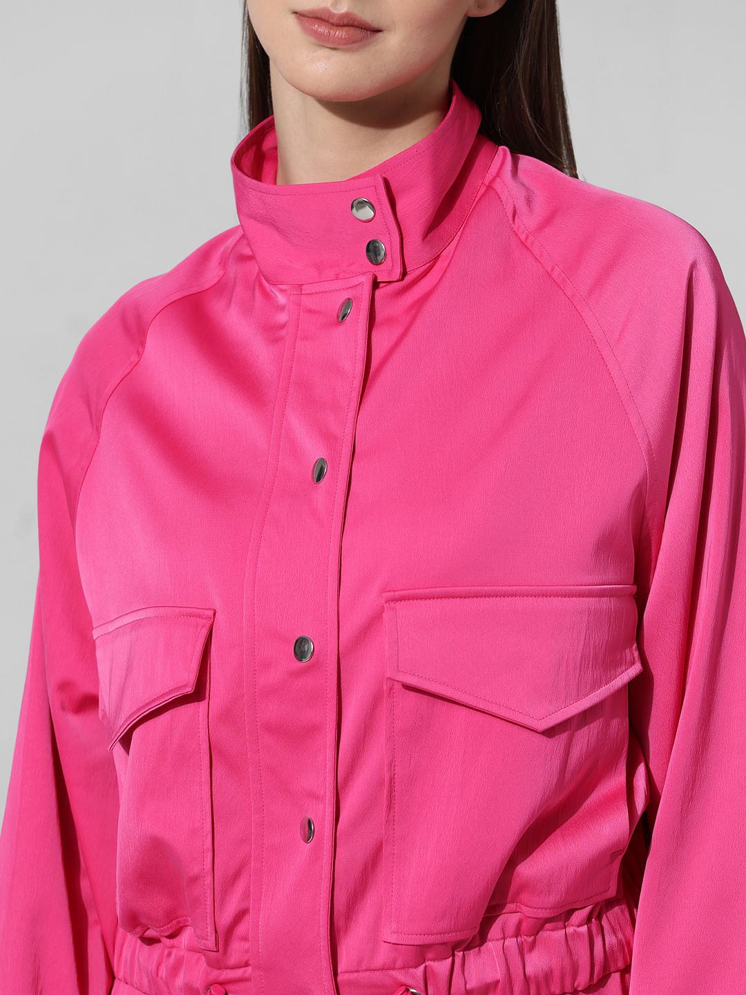 Fuchsia Pink Co-Ord Set Jacket