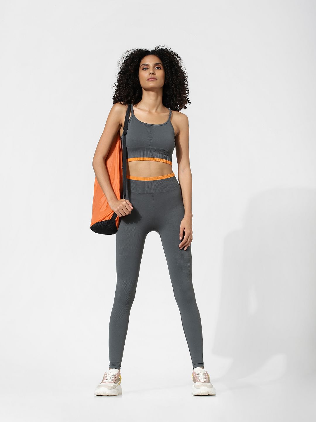 Dark Grey High Rise Co-Ord Training Tights