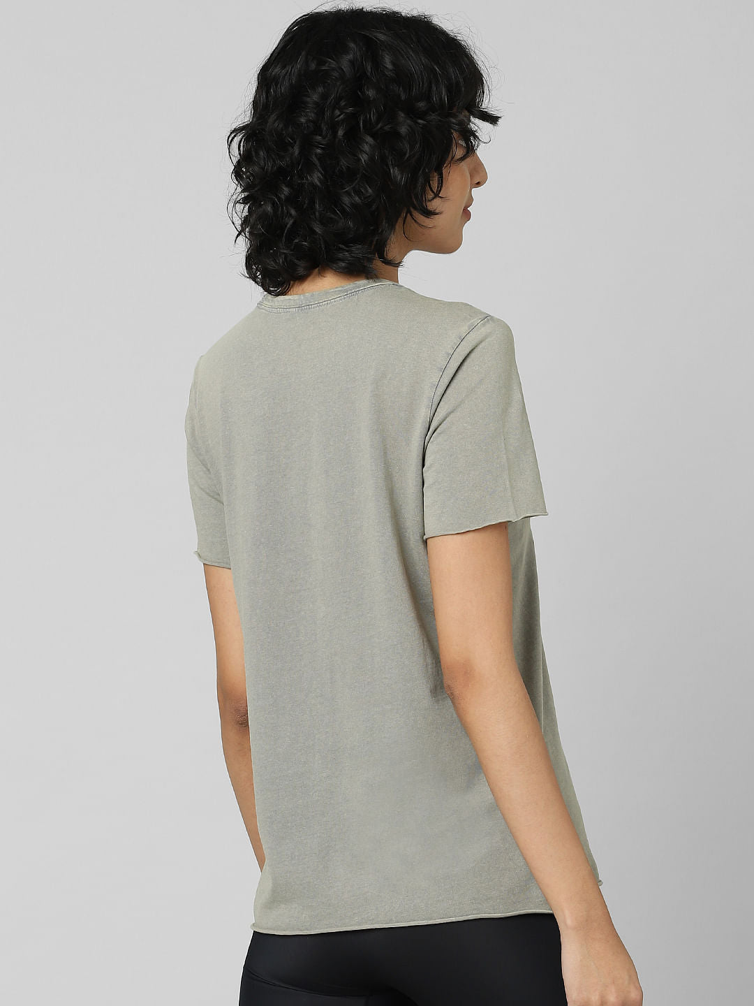 Grey Graphic Print T-Shirt