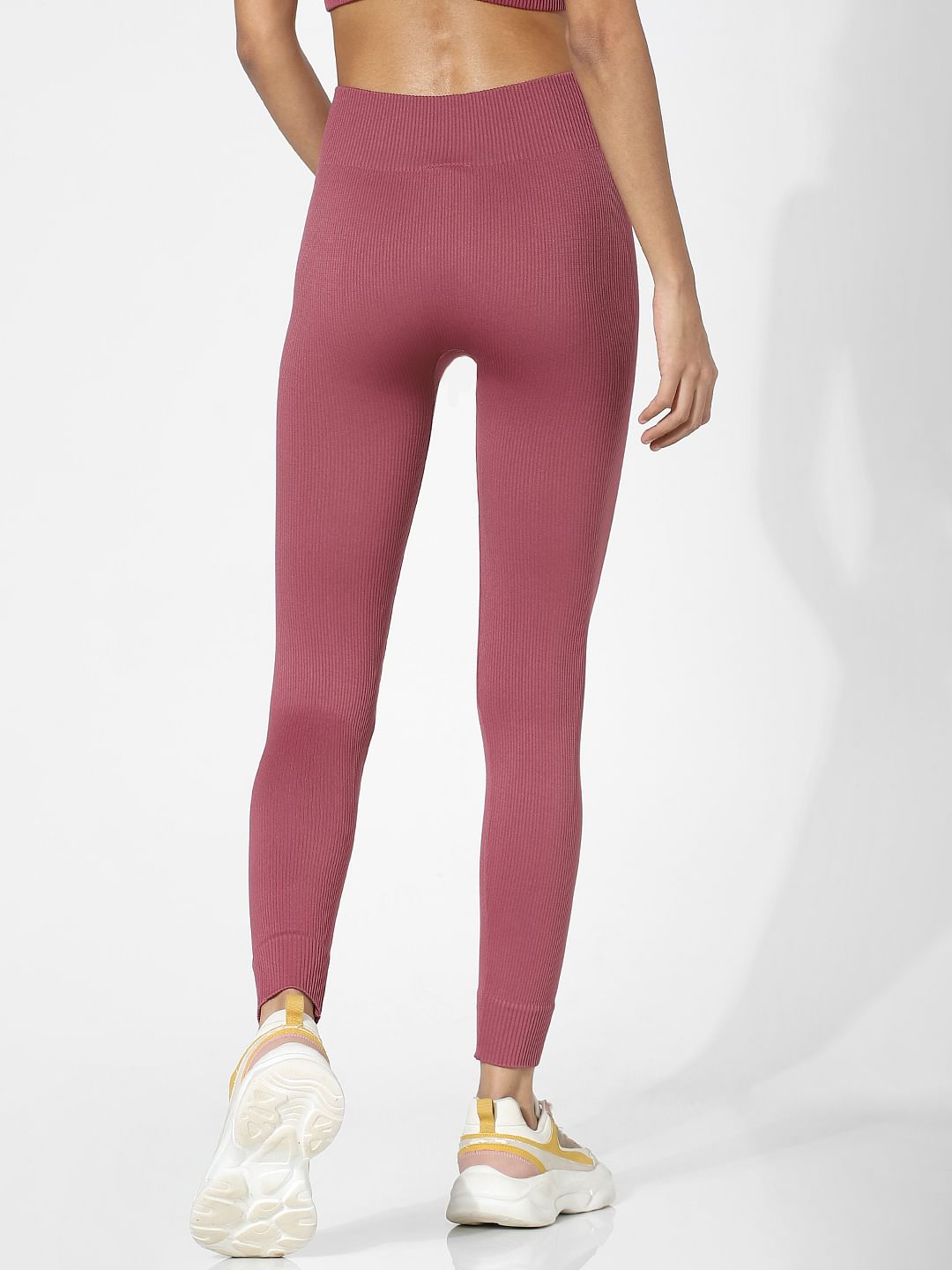 Pink High Rise Co-Ord Training Tights