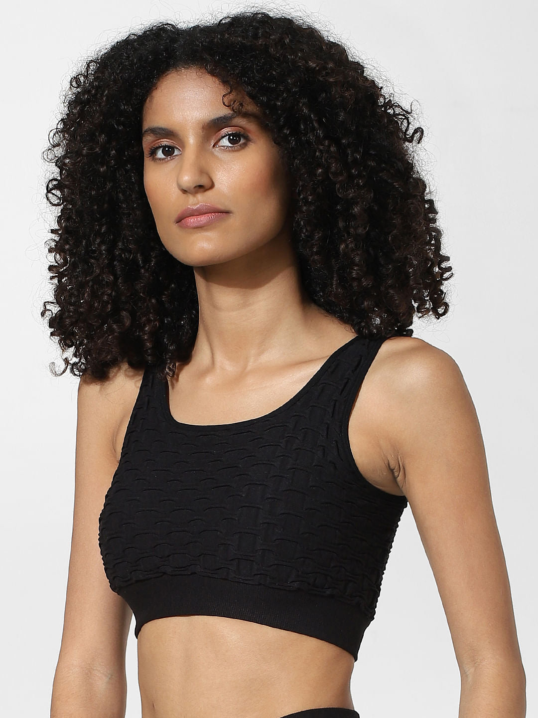 Black Structured Sports Bra