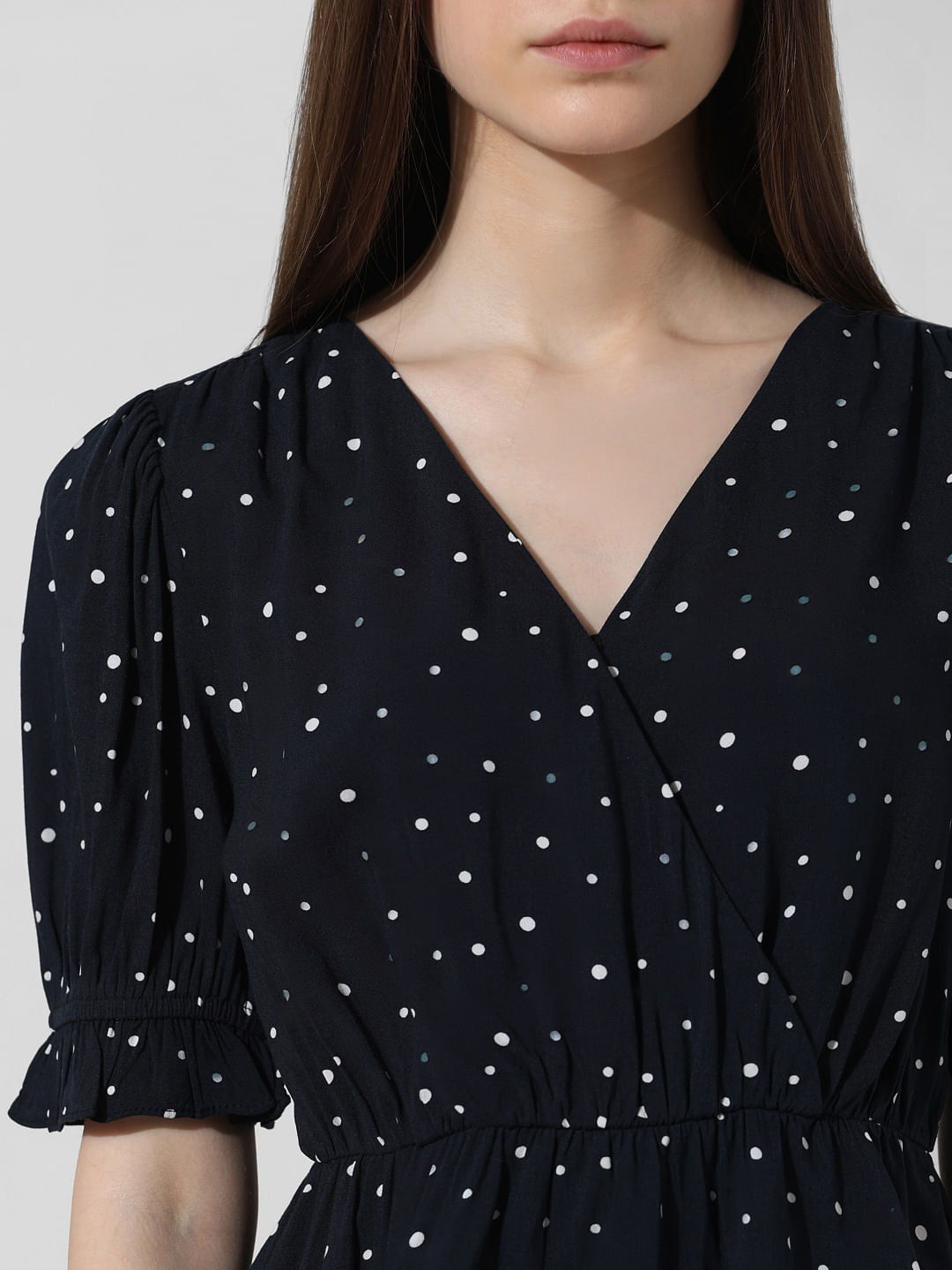 Black Polka Dot Top